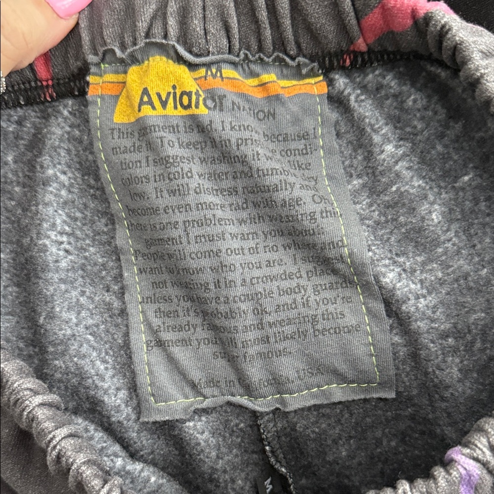 Aviator Nation Hoodie with Colorful Lightning Bolts Zip-up and Pants!!!!!! - Picture 6 of 6